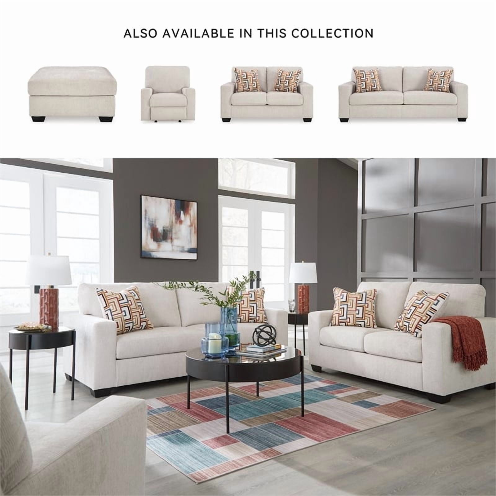 Signature Design by Ashley Furniture Aviemore Stone Queen Sofa Sleeper