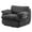 Black, variant on Full Compression Sofa Chair with Swivel (Black)