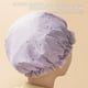 thumbnail image 2 of gorro de ducha de encaje de doble capa reutilizable de plástico elástico para baño spa hotel salón de belleza, 2 of 3