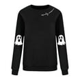 thumbnail image 5 of NMMUED Plus Size Halloween Shirt, Fall Tops for Women 2025, Halloween Long Sleeve Shirt, Cute Sweatshirts, Halloween Womens Clothing, Oversized Crewneck Sweatshirt Women, Black S, 5 of 7