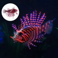 thumbnail image 3 of Acuario Artificial de silicona simulada, pez león, adorno luminoso, decoración para pecera, rojo y negro, 3 of 10