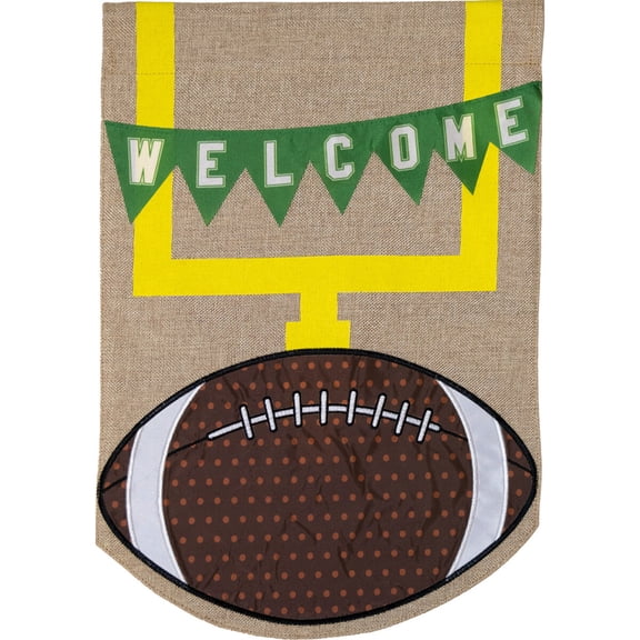 Briarwood Lane Garden Flag 12x18 For Outdoor Football Fall Burlap For Fall Garden Flag Flags For Outside