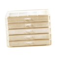 thumbnail image 1 of Joyero de 5 capas, joyero moderno, organizador para anillos, pendientes, relojes Beige, 1 of 8