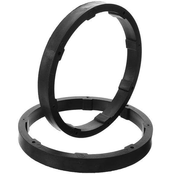 Black Speaker Spacer Rings for Car Audio 6.5 inch Plastic Speaker Pads Set of 1 Pair