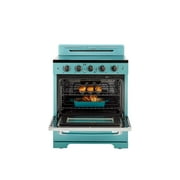 Unique Classic Retro 30 3.9 Cu/ft Freestanding 5-Element Electric Range with Convection Oven