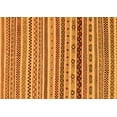 thumbnail image 1 of Ahgly Company Indoor Rectangle Abstract Orange Modern Area Rugs, 4' x 6', 1 of 4