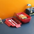 thumbnail image 3 of Preppy Lunch Box Preppy Lunch Box Red Lunch Box Lunch Box Water Cup Set Sealed Leak-Proof Compartment Lunch Box Lunch Toddler Bento Box Toddler Bento Box, 3 of 4
