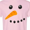 thumbnail image 4 of Inktastic Snowman Face T-Shirt, 4 of 5