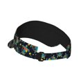 thumbnail image 2 of Sikiie Colorful Turtles Sun Visor Hat Adjustable Velcro Golf Visor Sports Sunscreen Visor Hat for Outdoor Activities, 2 of 7
