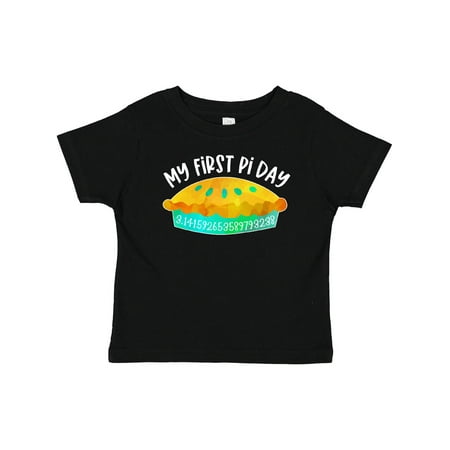 

Inktastic My 1st Pi Day Blue Green Pie Pan Pun Gift Baby Boy or Baby Girl T-Shirt
