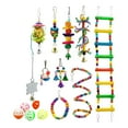 thumbnail image 1 of de juguetes para loros de 15 piezas, escalera para mascotas, columpio para pájaros, juguetes para masticar, suministros para mascotas, juguete Yuyangstore  Juguetes para loros, 1 of 7