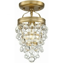 131-VG-Crystorama Lighting-Calypso - 1 Light Pendant in Traditional and Contemporary Style - 7.25 Inches Wide by 13.75 Inches High-Vibrant Gold Finish
