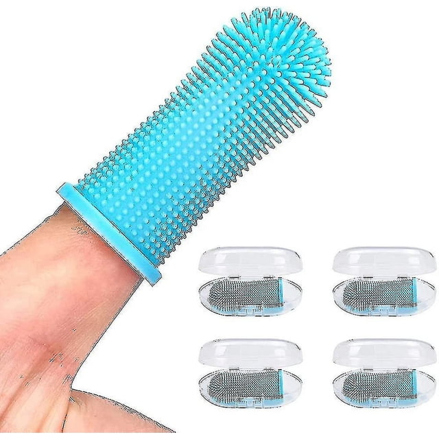 Cepillo de dientes para mascotas Brillar silicona para perros y gatos Electrónica