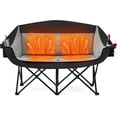 thumbnail image 3 of Heated Double Camping Chair - Extra Wide Heavy Duty Camping Couch with Adjustable Heating  Dual Cup Holder &; Carry Bag  Loveseat Camping Chair for Outdoor  Lawn  Park, 3 of 3