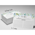 thumbnail image 6 of Inkdotpot 4x6 Inch Recipe Cards (Set of 50) , Thick Double Sided Premium Card Stock- Modern Style White Recipe Notecards for Weddings- Bridal- Baby Shower - Ferns Theme, 6 of 6