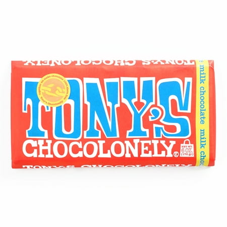 Retro Chocolate - Tony's Chocolonely Milk Chocolate Bar 6 oz each (1 Item Per Order, not per case)
