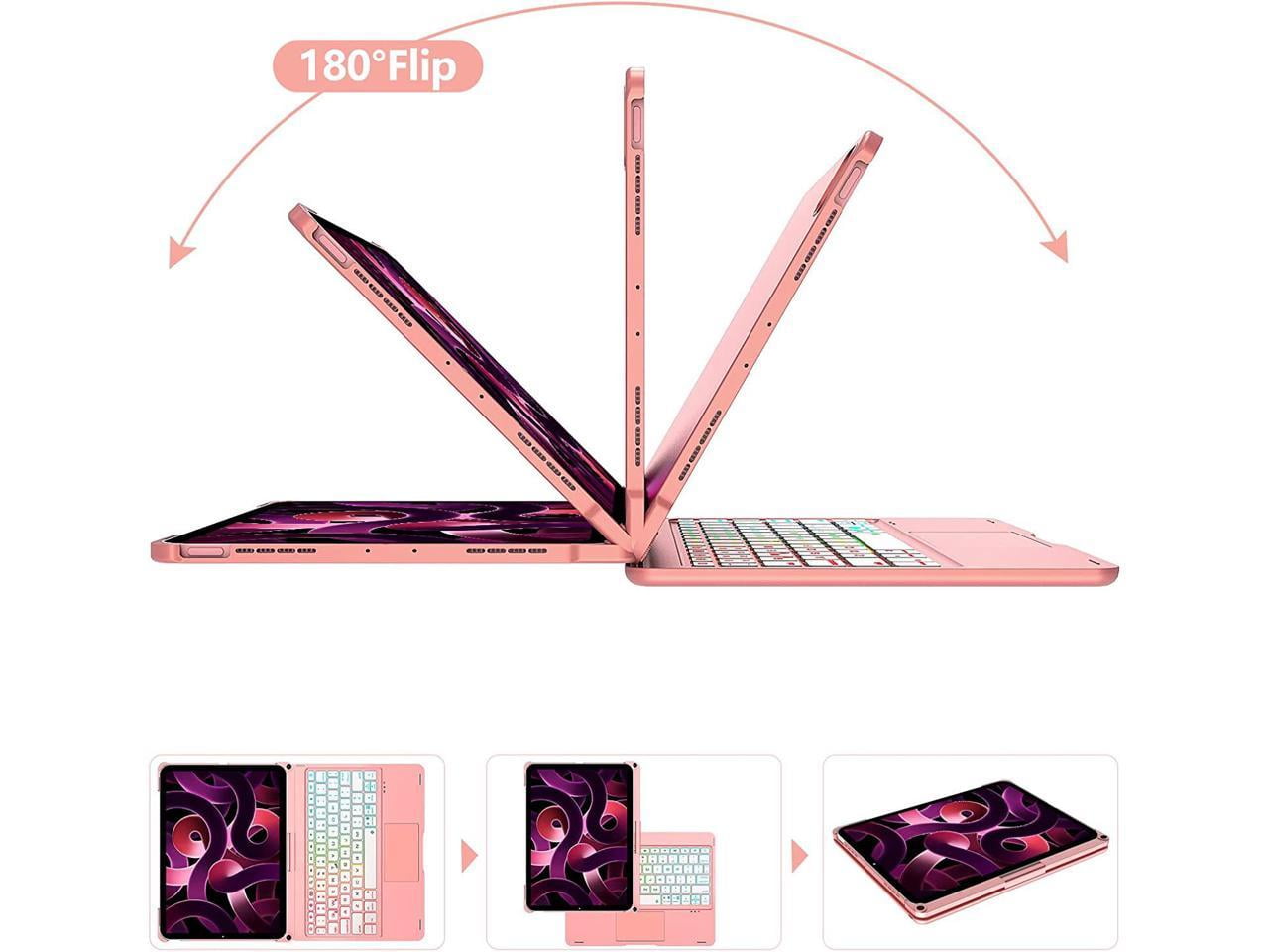 iPad 10th Generation 10.9 inch 2022 Case with Keyboard, Trackpad, Backlit, Rotatable - Touchpad iPad 10th Keyboard Case 10.9" 2022 with Pencil Holder