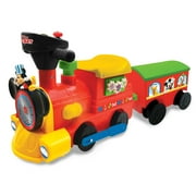 Disney: Mickey Mouse 2-in-1 Battery-Powered Ride-on Choo Choo Train W/ Caboose & Tracks