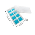 thumbnail image 3 of Bandeja de silicona para cubitos de hielo con tapa, tipo prensa, base blanda | Molde apto para alimentos, ideal para paletas heladas y comida para bebés, 3 of 5