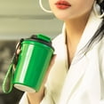 thumbnail image 4 of Injueey Aspiradora de café de acero inoxidable, reemplazo portátil, boca ancha, parte inferior antideslizante, botella de agua para el hogar, taza con Teteras Verde Injueey HA080458-02, 4 of 6