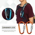 thumbnail image 3 of Keychain with Password, 3 Colors, Alu & Zinc Alloy, Travel Bag Luggage Security Combination Lock Locking Carabiner, 3 of 5