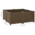 thumbnail image 4 of vidaXL Raised Bed 80x80x38 cm Polypropylene, 4 of 4
