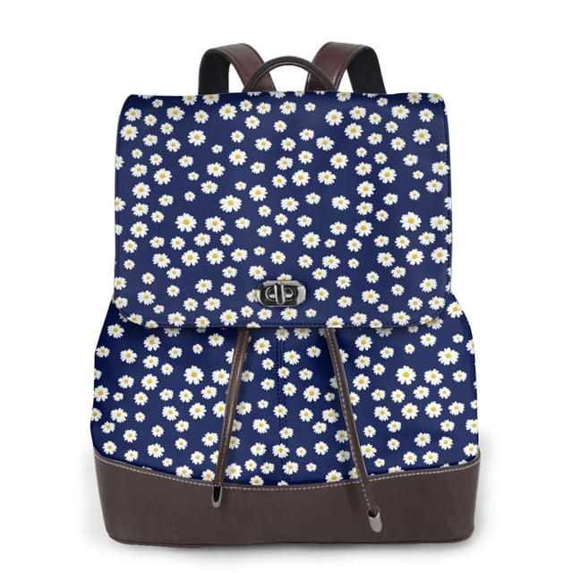 Fotbe Daisies Flowers Mochila Bolso con Estampado para Mujer, Mochila Antirrobo de Nylon Impermeable, Bolsa Ligera de Hombro