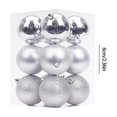 thumbnail image 3 of ¡No Te Lo Pierdas!, Adornos navideños de 6 cm, 12 piezas, bolas navideñas galvanizadas, juego de adornos navideños colgantes para árbol de Navidad Akmoler, 3 of 9