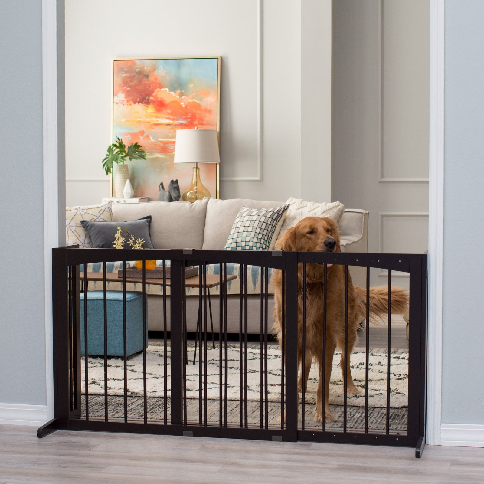 freestanding pet gate walmart