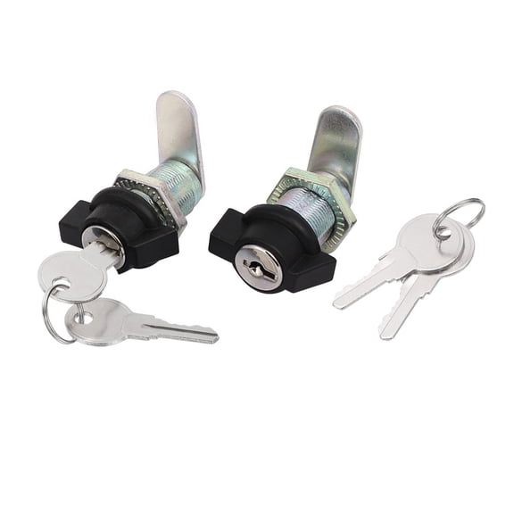 Cabinet Cupboard Threaded Locking T Handle Cam Locks 16mmx25mm 2pcs