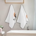 thumbnail image 3 of Spring Easter Bunny Hand Towels 2 PCS, Carrot Car Kitchen Towel Ultra Soft and Highly Absorbent,Decorative Fingertip Face Towel for Bathroom Hotel, 28.3"x14.4", 3 of 4
