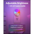 thumbnail image 4 of Color Changing Night Light-LYRIDZ RGB Night Light for Kids LED Night Light Plug in with Dusk-to-Dawn Light Sensor, Foldable Plug, Ideal for Bedroom, Bathroom, Basement, Home Décor, Compact, 2 Pack, 4 of 8