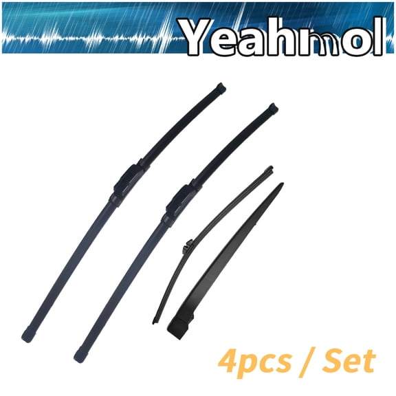 Yeahmol Fit For Volkswagen Atlas 2024-2019, 26" 22" 11" 11" replacement for Windshield Wiper Blades and Rear Wiper with Arm Y28J5T3S