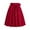 Red, variant on EDFBUYKRS Female Skirts High Waisted Skirts for Women Plus Size Brown Ladies Elegant Temperament Retro Solid Color Pocket Belt Skirt