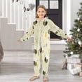 thumbnail image 6 of Soft Big Kids Onesie Pajamas Cozy Loose-Fit Jumpsuits for kids with Pockets for Christmas Lounge & Play Cute Bees and Honeycomb Pattern, 6 of 8