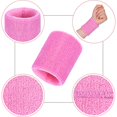 12 Pack Sweatbands Sports Wristband Cotton Sweat Band for Men and Women