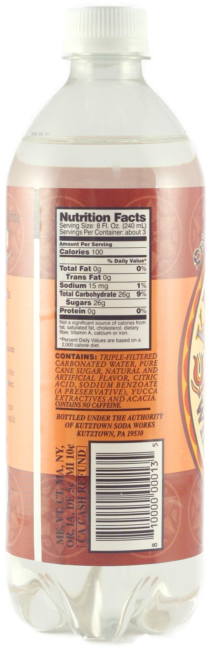 AmishTastes White Birch Beer, Kutztown "Nix Besser" PA Dutch Style, 24 Oz. Pack of 8