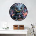 thumbnail image 3 of WOBOGO Super Cute Dragon Acrylic Wall Clock Battery Operated 9.5in Silent No Tick Bedroom Living Room Office Classroom Decoration, 3 of 10