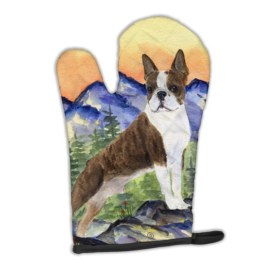 Carolines Treasures SS8162OVMT Boston Terrier Oven Mitt Large multicolor