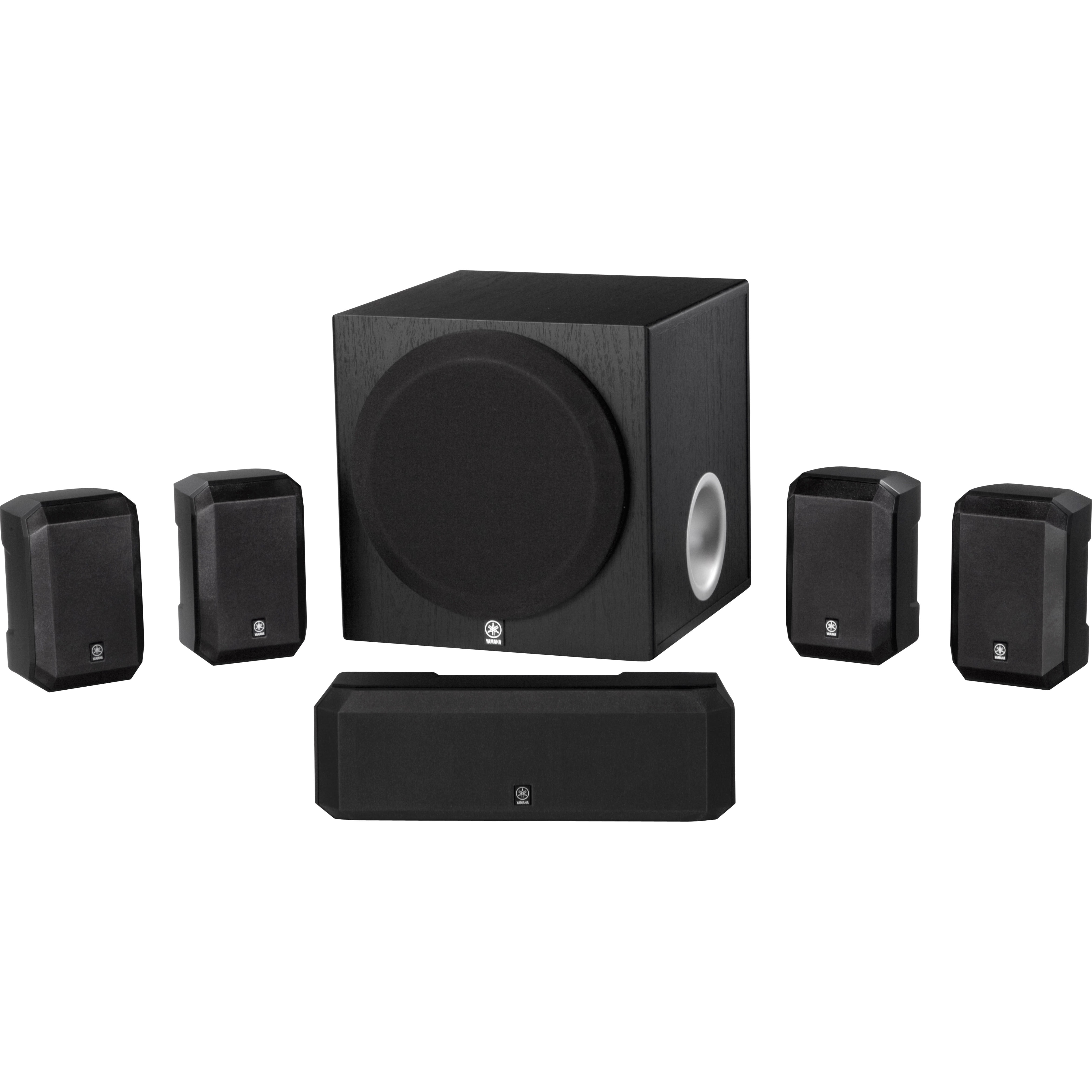Yamaha NSSP1800 5.1 Speaker System, 600 W RMS, Black