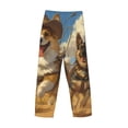 thumbnail image 3 of Lsque Farm Corgi German Shepherd Print Men's Pajama Pants, Lounge Pant - Comfortable Home Wear,Elastic Waistband, Stylish Design-Medium, 3 of 9