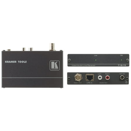 Kramer 718-15 Composite Video & Stereo Audio Receiver w/7-Yr