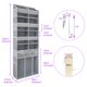 thumbnail image 5 of Organizador para colocar sobre la puerta EZVERY extra grande con 8 compartimentos, 5 of 6