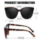 thumbnail image 2 of Gafas de sol LVIOE polarizadas grandes estilo ojo de gato para mujer, 2 of 4