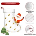 thumbnail image 5 of Salouo Gold Rabbit Print Christmas Stockings,Large Xmas Stocking Set of 1 Holiday and Farmhouse Stocking for Christmas Holiday Party Decoration(17.7*11 Inch), 5 of 7