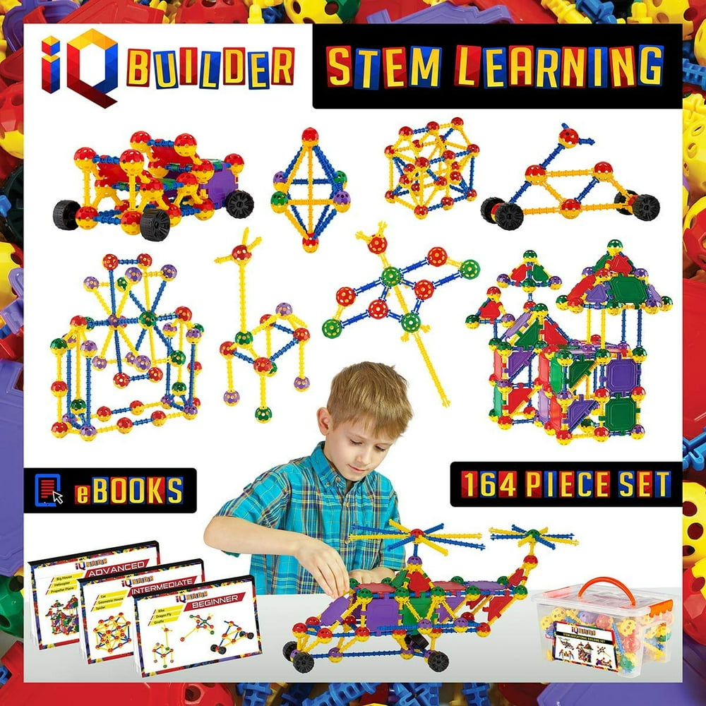 IQ BUILDER STEM Learning Toys Creative Construction Engineering Fun