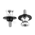 thumbnail image 1 of Suuonee Swing Arm Spool, 2PCS 6/8/10mm Motorcycle CNC Rear Stand Swing Arm Spool Sliders Stand Swingarm Bobbins(8mm Silver), 1 of 3