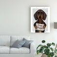 thumbnail image 3 of Trademark Fine Art 'Dachshund, Free Hugs' Canvas Art by Fab Funky, 3 of 3