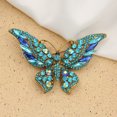 thumbnail image 4 of Broche de mariposa con diamantes de imitación de cristal ShuxiuWang Color azul 5 uds, 4 of 5