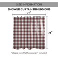 thumbnail image 7 of Creative Products Red Gray Plaid 71x74 Shower Curtain, 7 of 7